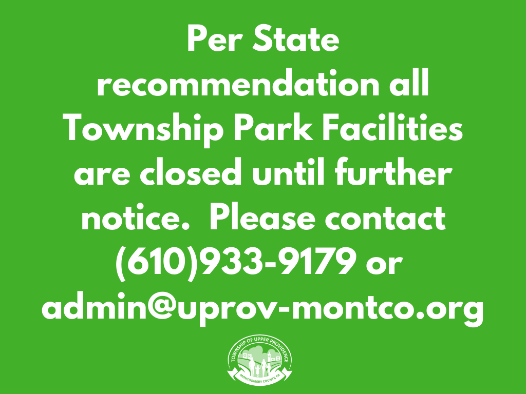 All Township Park Facilities Closed Until Further Notice
