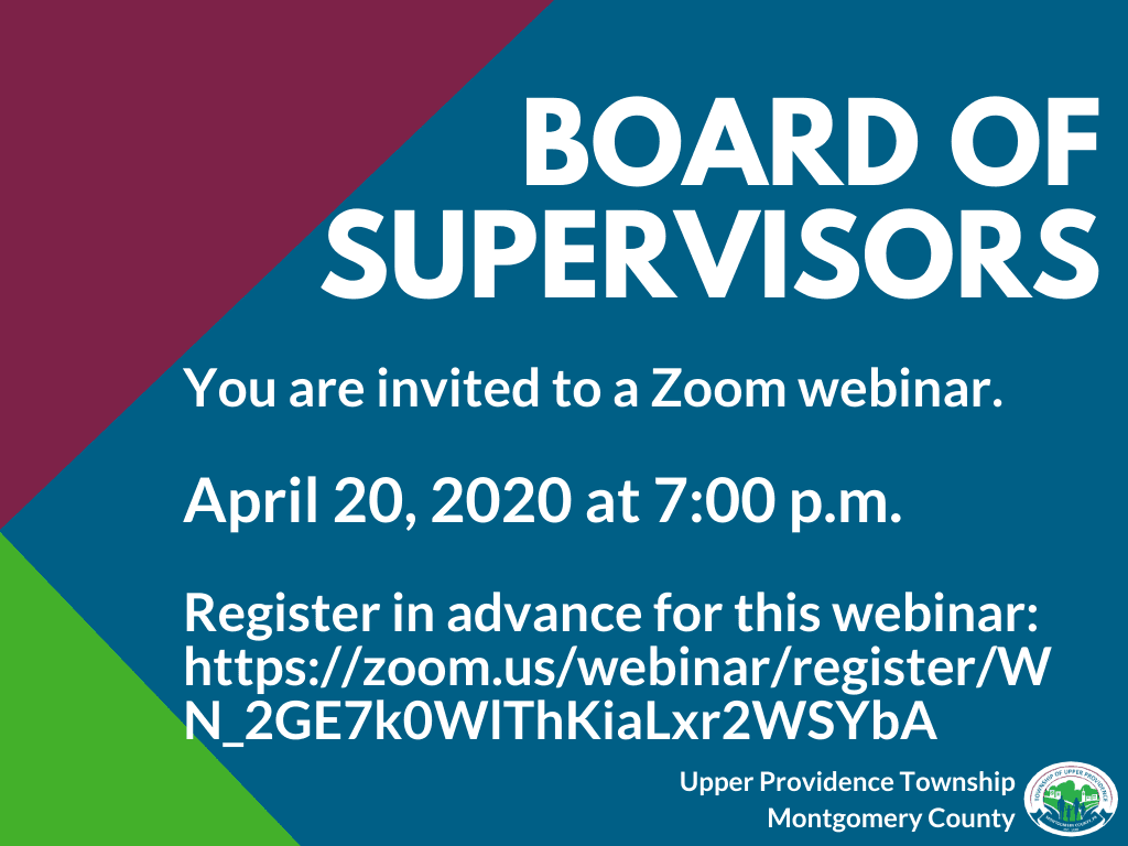 BOS Meeting April 20, 2020 Zoom Meeting