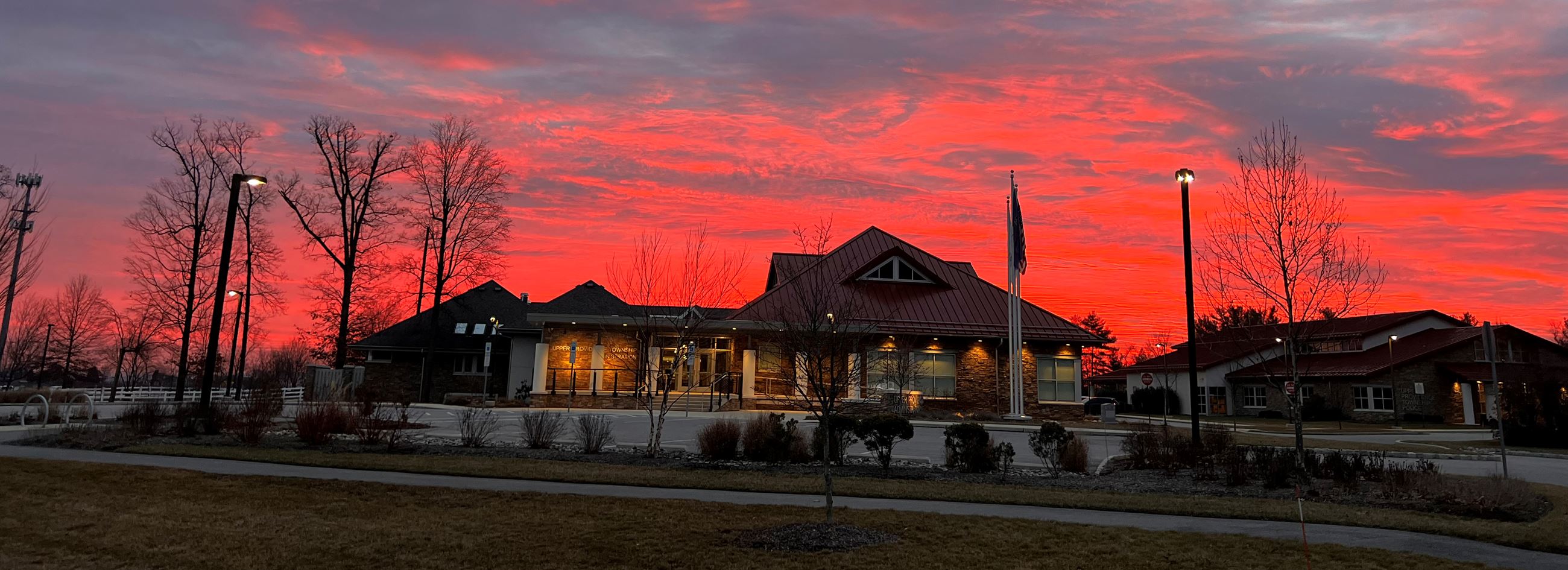 Admin Building Sunset