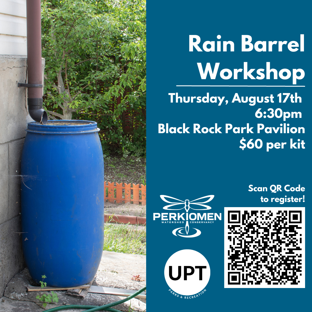 Rain Barrel workshop August 17th 6:30pm