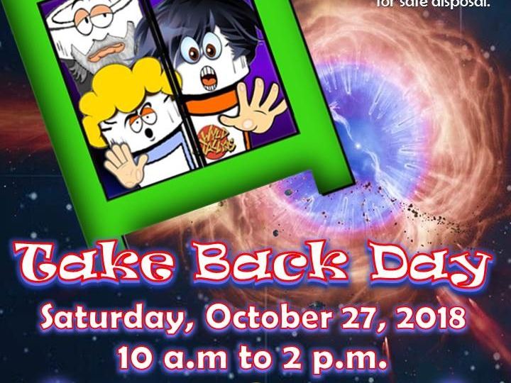 Drug Take Back Day Scheduled for October 27