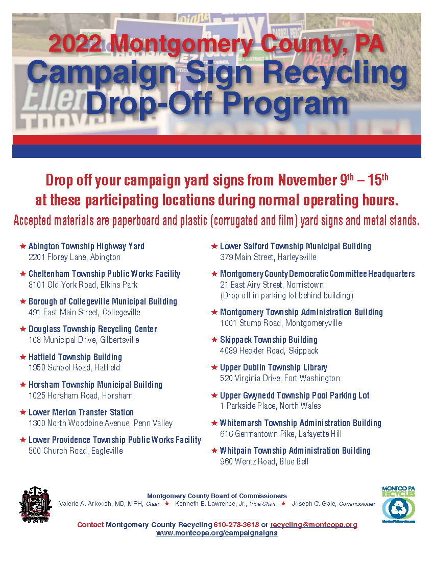 2022 Montco Campaign Sign Recycling Flyer.2022.10