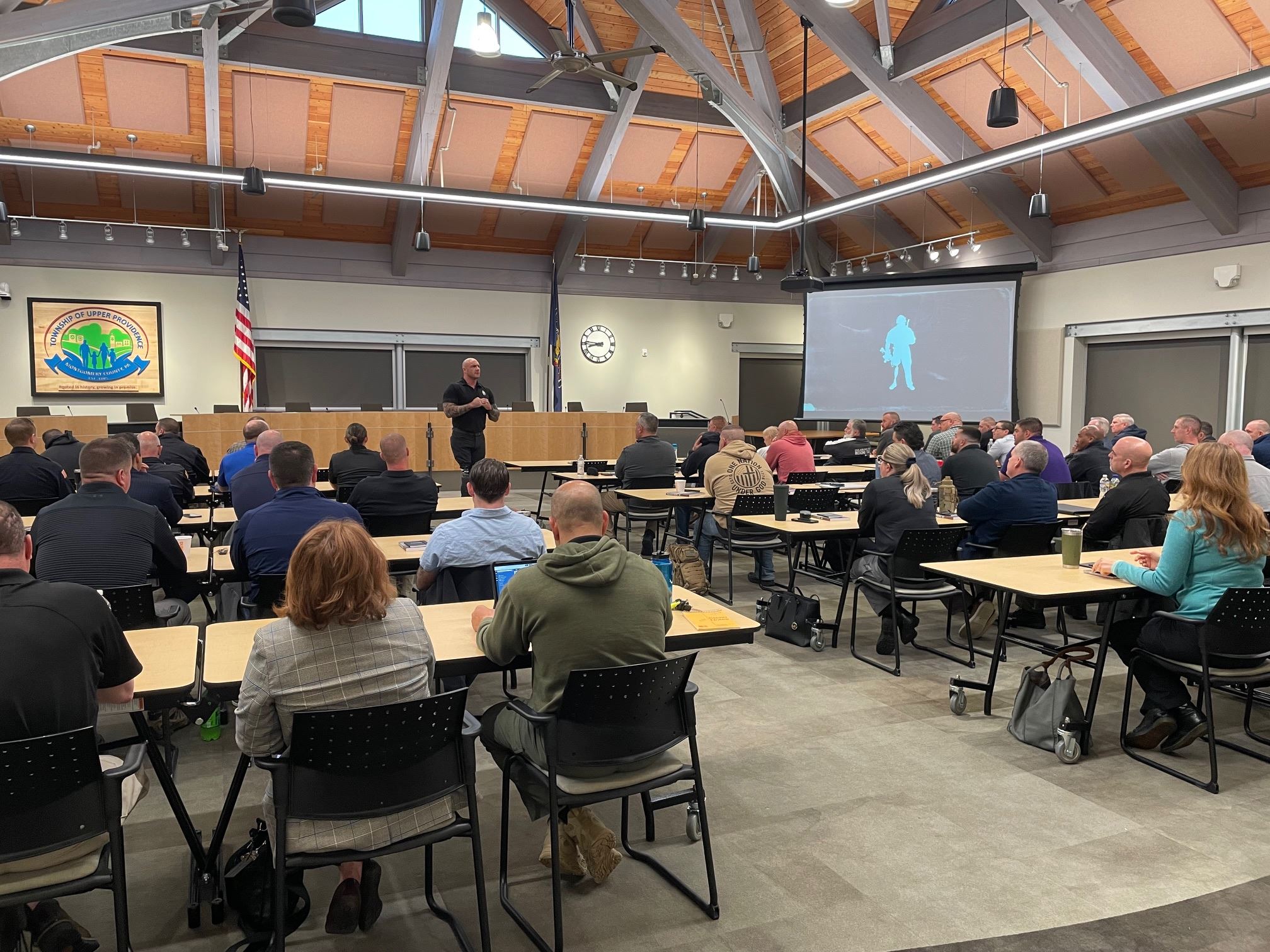 Nick Lavery Police Training room with desks